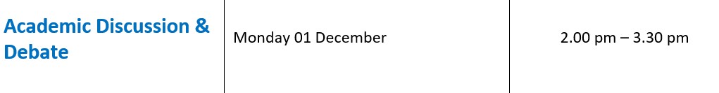 Scientific discussion and debate